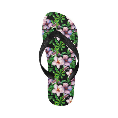 Plumeria Pattern Print Design PM01 Flip Flops-JorJune