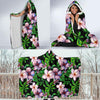 Plumeria Pattern Print Design PM01 Hooded Blanket-JORJUNE.COM