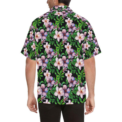 Plumeria Pattern Print Design PM01 Men Hawaiian Shirt-JorJune
