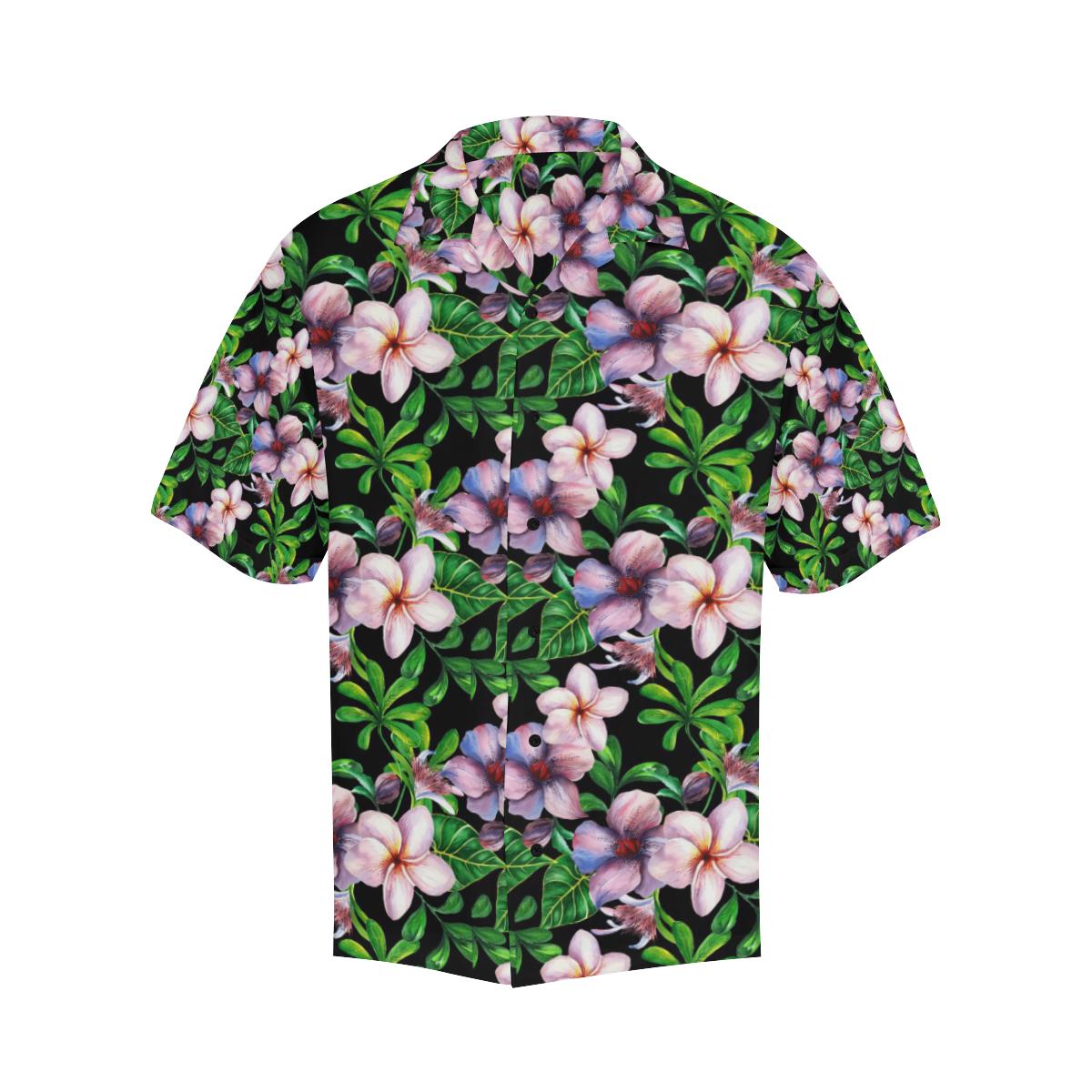Plumeria Pattern Print Design PM01 Men Hawaiian Shirt-JorJune