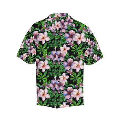 Plumeria Pattern Print Design PM01 Men Hawaiian Shirt-JorJune