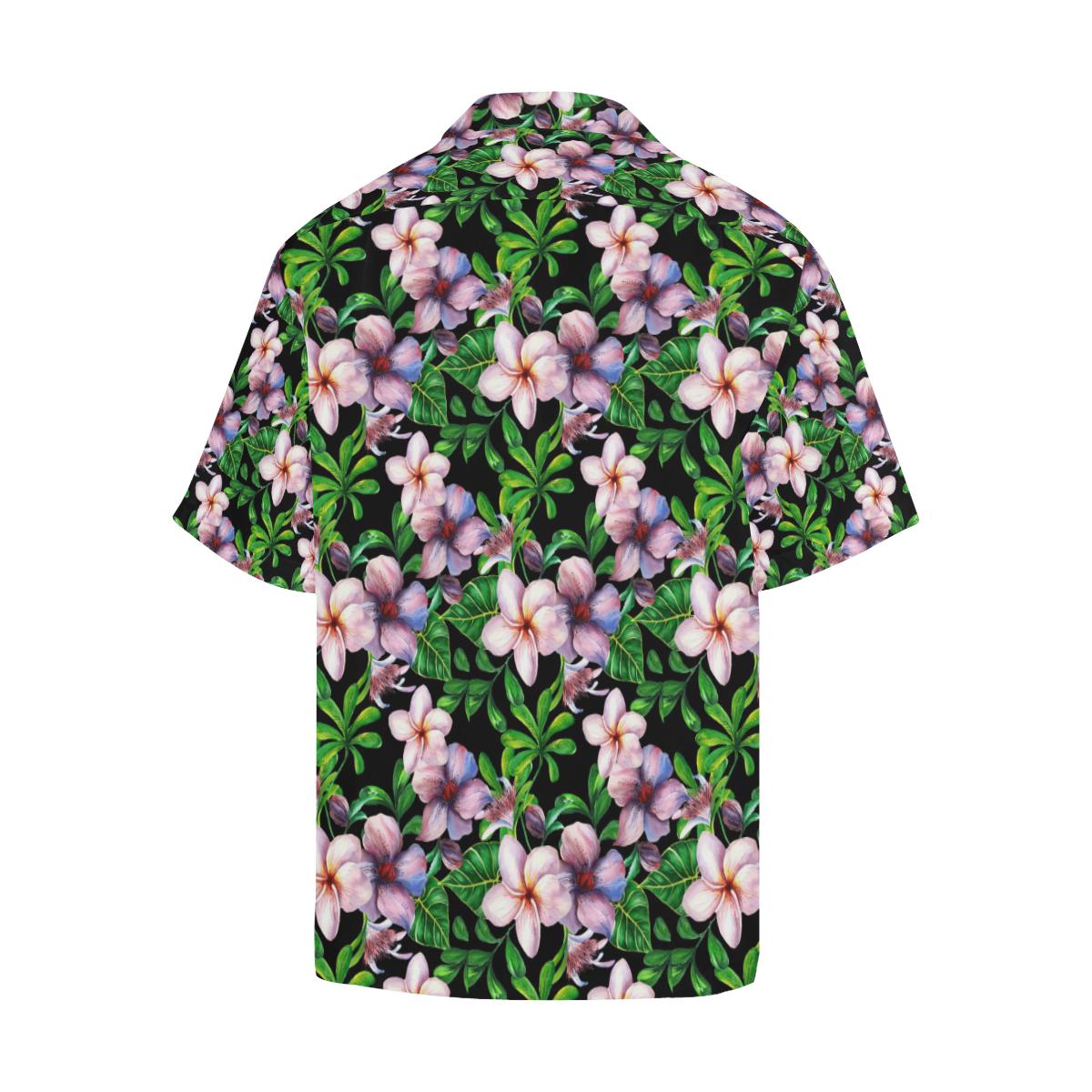 Plumeria Pattern Print Design PM01 Men Hawaiian Shirt-JorJune