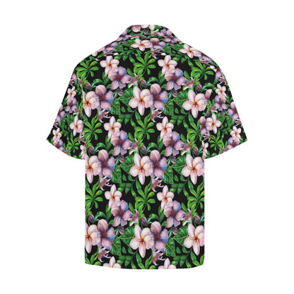Plumeria Pattern Print Design PM01 Men Hawaiian Shirt-JorJune
