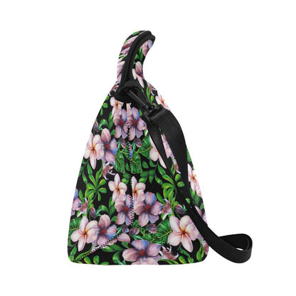 Plumeria Pattern Print Design PM01 Neoprene Lunch Bag-JorJune
