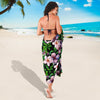 Plumeria Pattern Print Design PM01 Sarong Pareo Wrap-JORJUNE.COM