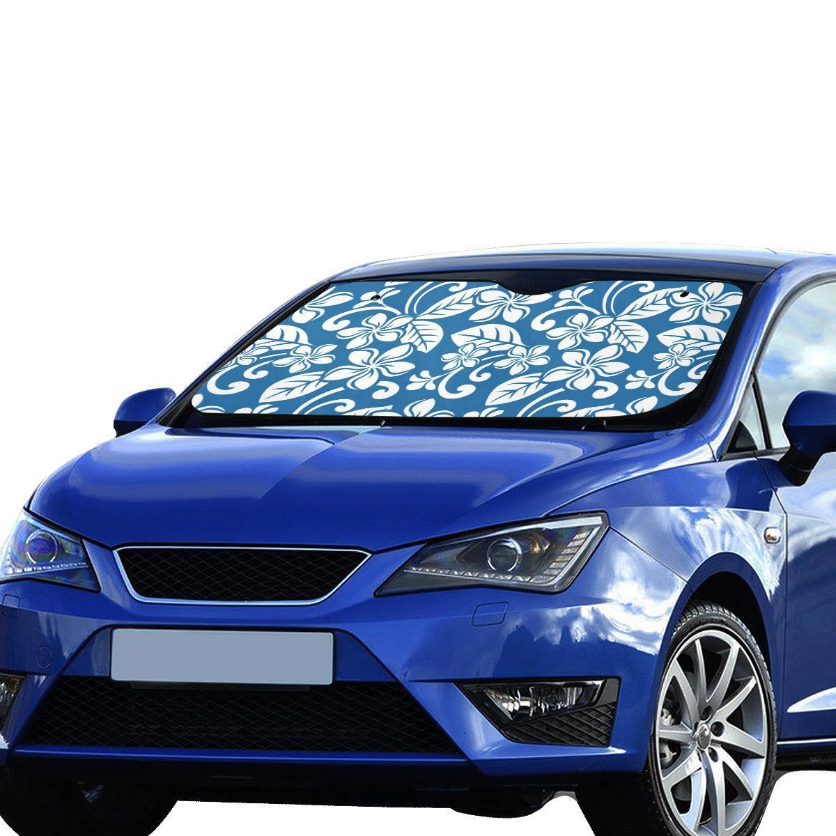 Plumeria Pattern Print Design PM013 Car Sun Shade-JorJune