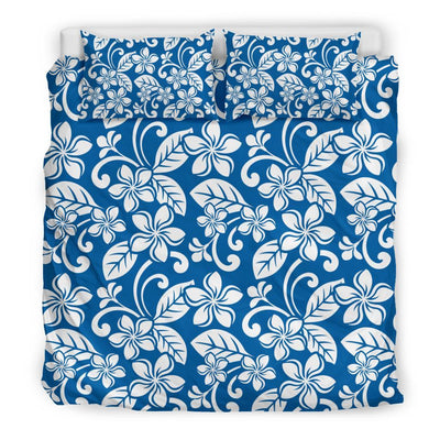 Plumeria Pattern Print Design PM013 Duvet Cover Bedding Set-JORJUNE.COM