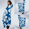 Plumeria Pattern Print Design PM013 Hooded Blanket-JORJUNE.COM