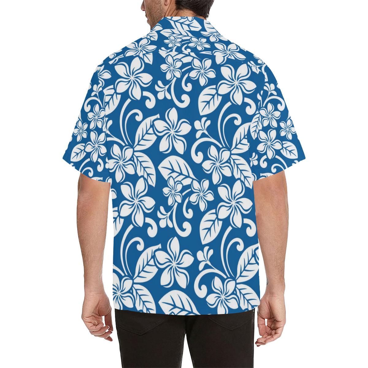 Plumeria Pattern Print Design PM013 Men Hawaiian Shirt-JorJune
