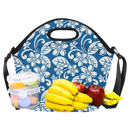 Plumeria Pattern Print Design PM013 Neoprene Lunch Bag-JorJune