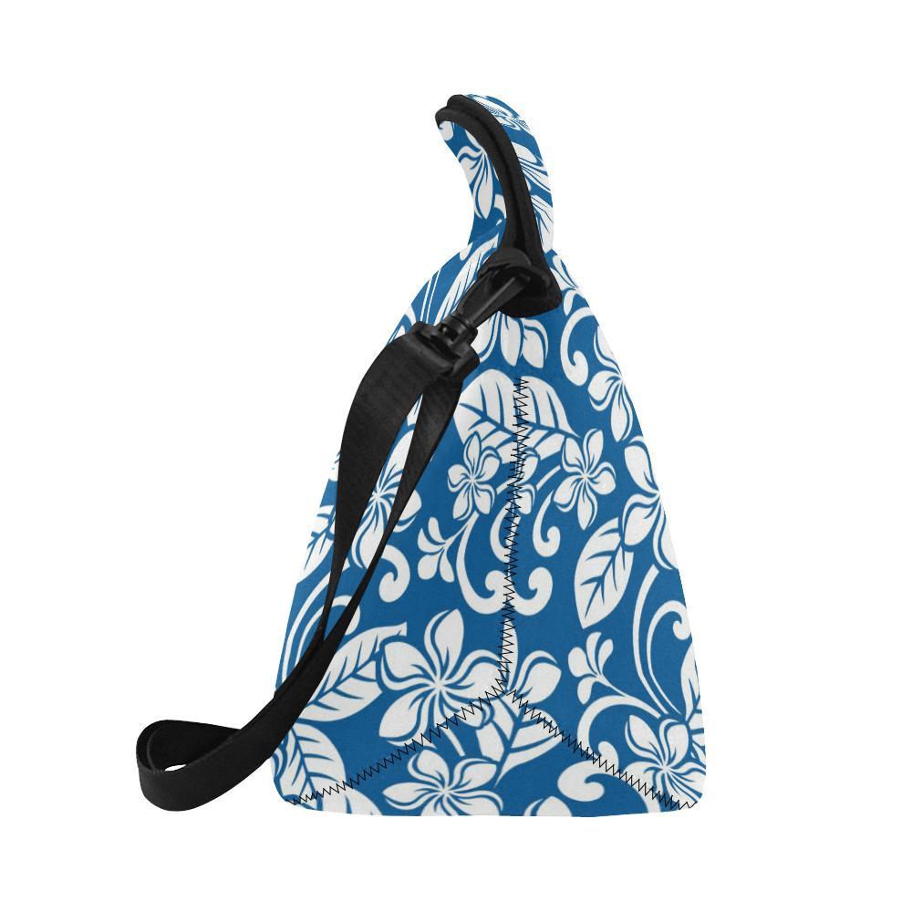 Plumeria Pattern Print Design PM013 Neoprene Lunch Bag-JorJune