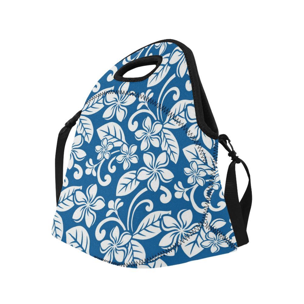 Plumeria Pattern Print Design PM013 Neoprene Lunch Bag-JorJune