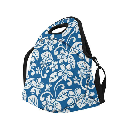 Plumeria Pattern Print Design PM013 Neoprene Lunch Bag-JorJune