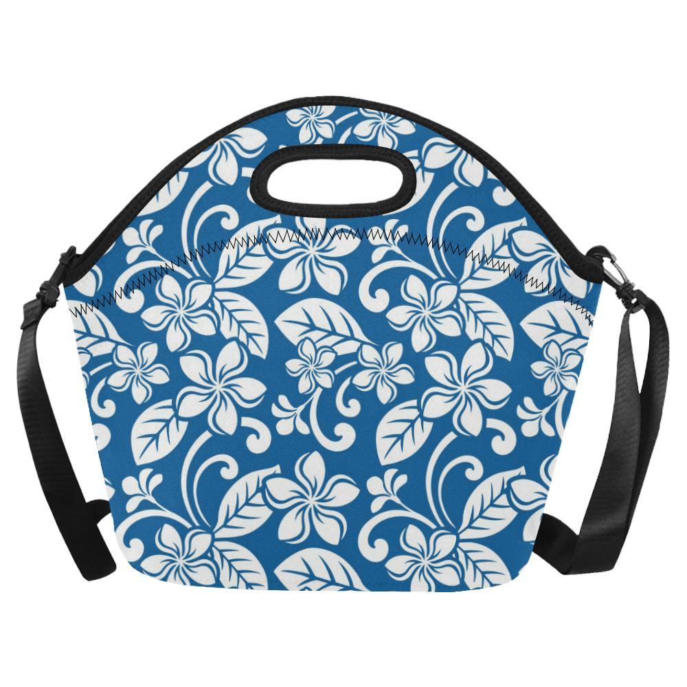 Plumeria Pattern Print Design PM013 Neoprene Lunch Bag-JorJune