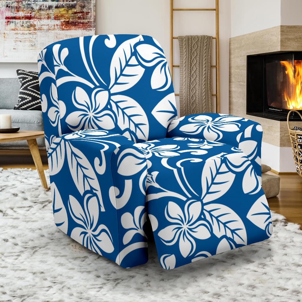 Plumeria Pattern Print Design PM013 Recliner Slipcover-JORJUNE.COM
