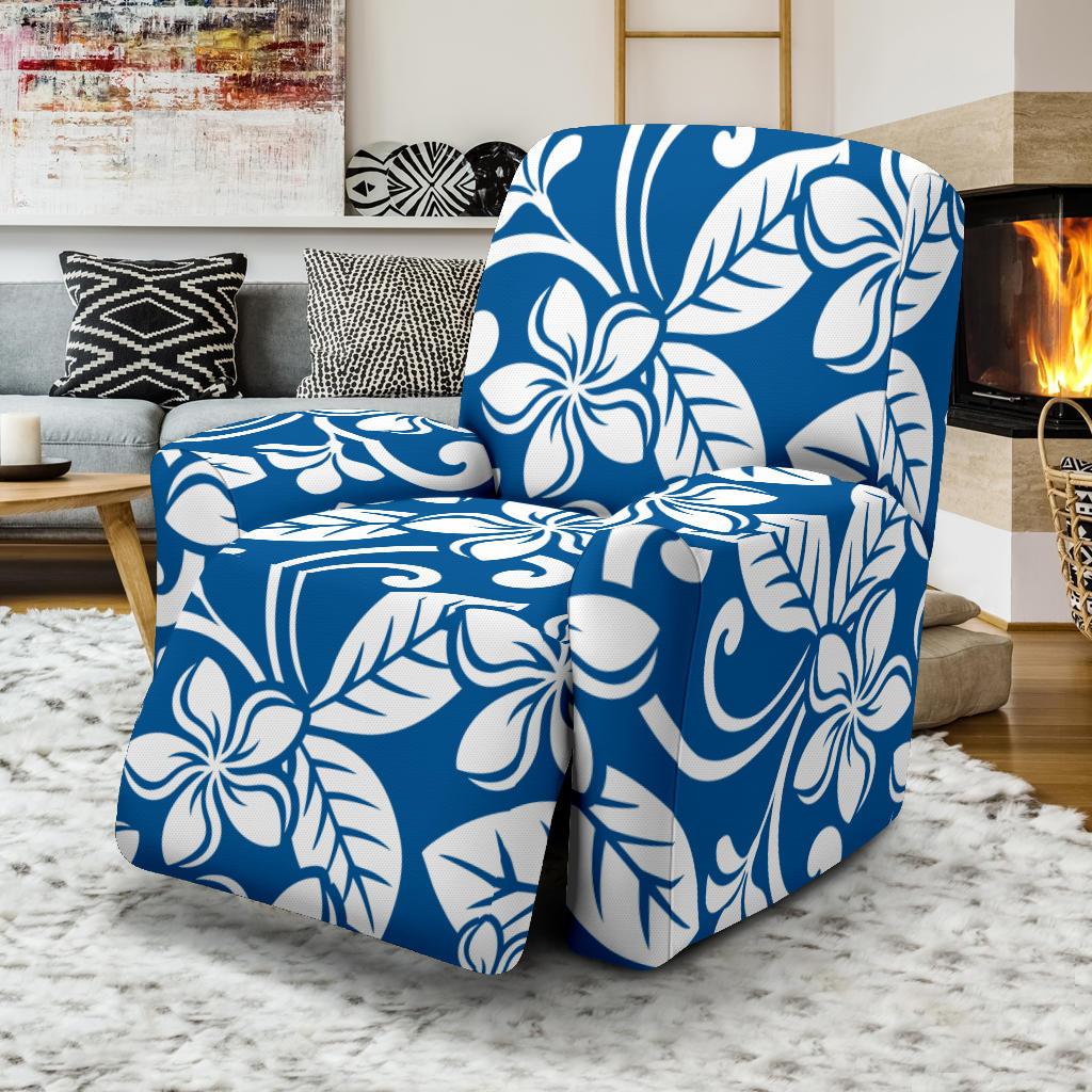 Plumeria Pattern Print Design PM013 Recliner Slipcover-JORJUNE.COM