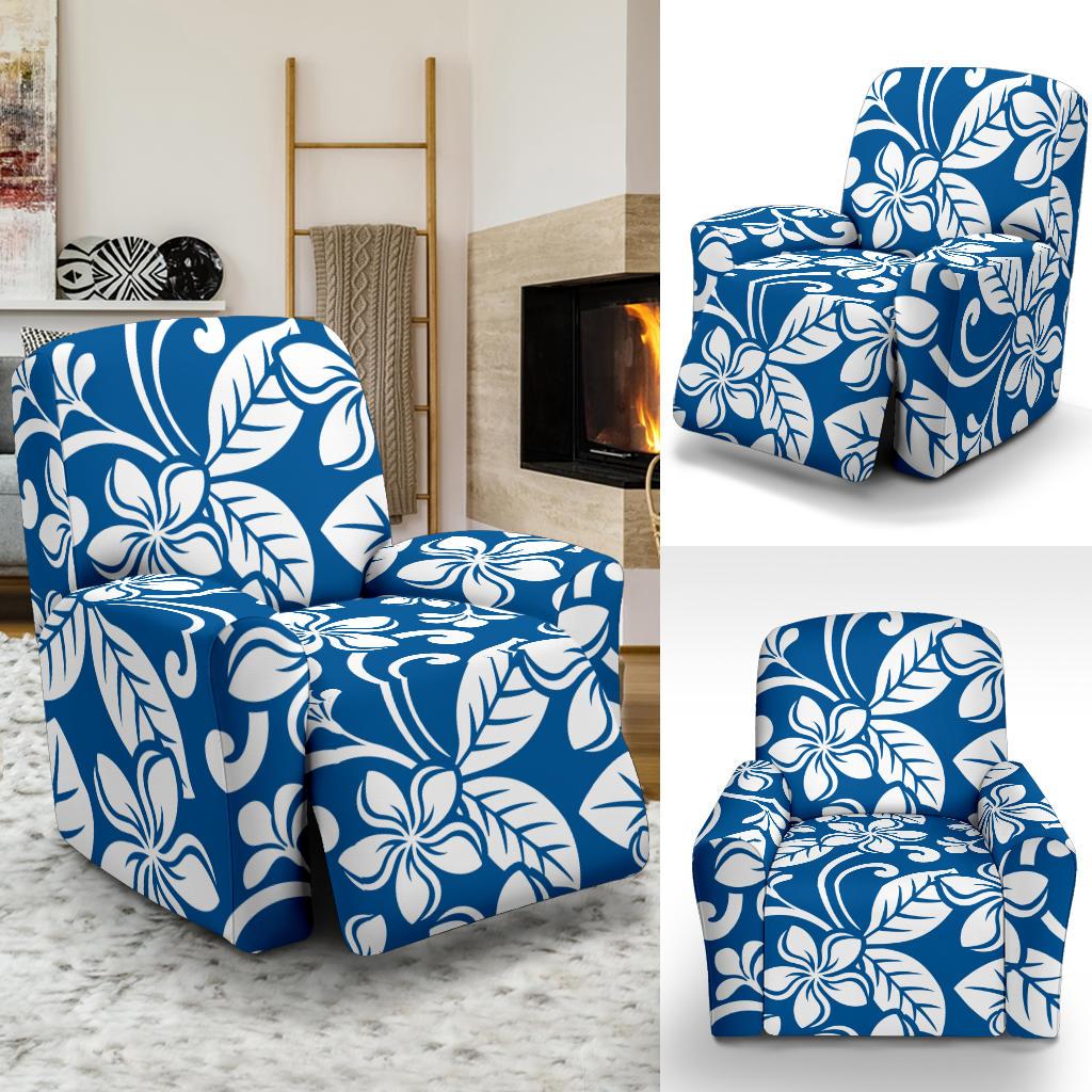 Plumeria Pattern Print Design PM013 Recliner Slipcover-JORJUNE.COM