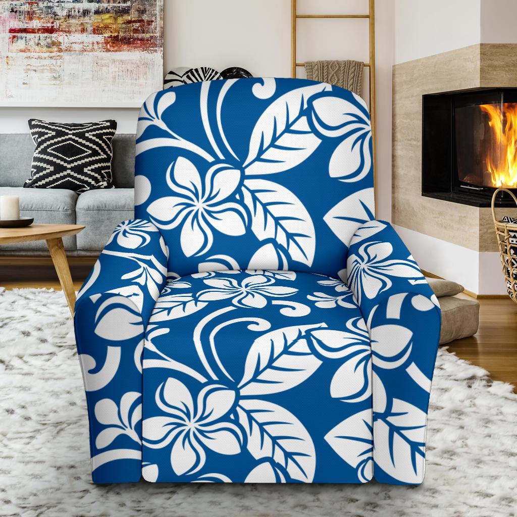 Plumeria Pattern Print Design PM013 Recliner Slipcover-JORJUNE.COM