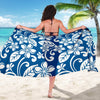 Plumeria Pattern Print Design PM013 Sarong Pareo Wrap-JORJUNE.COM