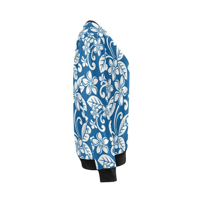 Plumeria Pattern Print Design PM013 Women Long Sleeve Sweatshirt-JorJune