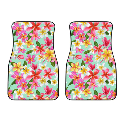 Plumeria Pattern Print Design PM014 Car Floor Mats-JORJUNE.COM