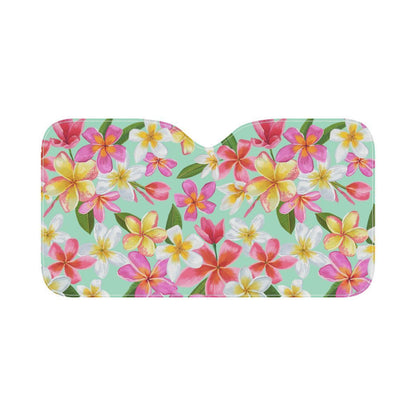 Plumeria Pattern Print Design PM014 Car Sun Shade-JorJune