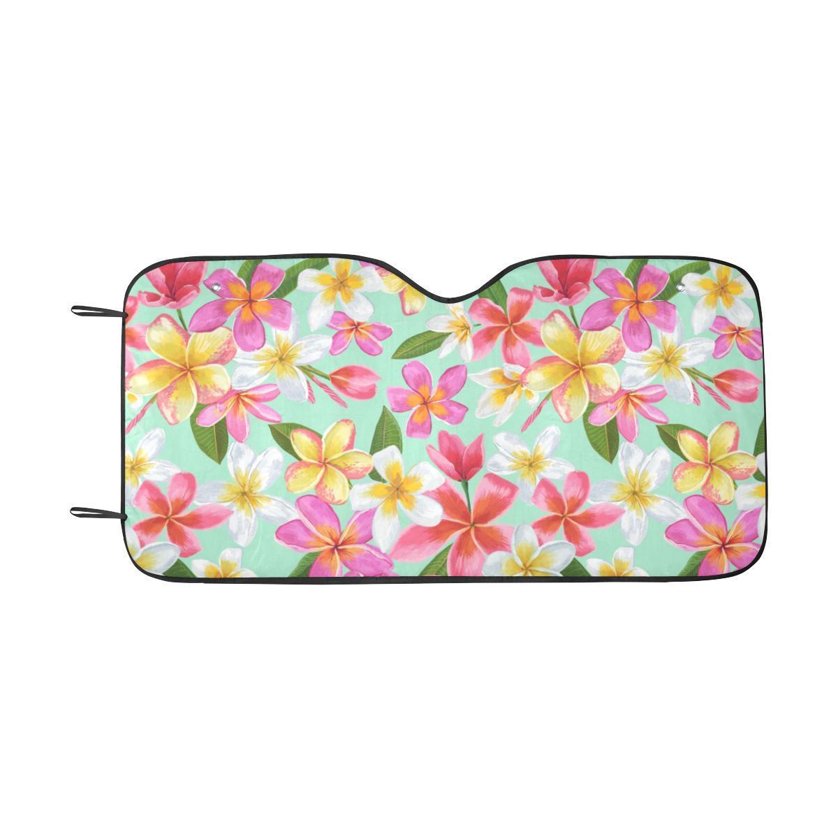 Plumeria Pattern Print Design PM014 Car Sun Shade-JorJune