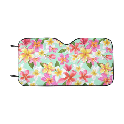 Plumeria Pattern Print Design PM014 Car Sun Shade-JorJune