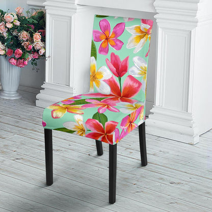 Plumeria Pattern Print Design PM014 Dining Chair Slipcover-JORJUNE.COM