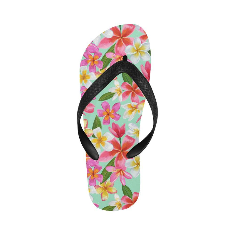 Plumeria Pattern Print Design PM014 Flip Flops-JorJune