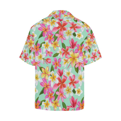 Plumeria Pattern Print Design PM014 Men Hawaiian Shirt-JorJune