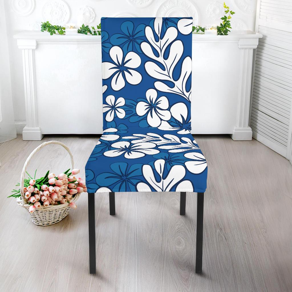 Plumeria Pattern Print Design PM015 Dining Chair Slipcover-JORJUNE.COM