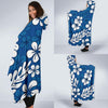 Plumeria Pattern Print Design PM015 Hooded Blanket-JORJUNE.COM