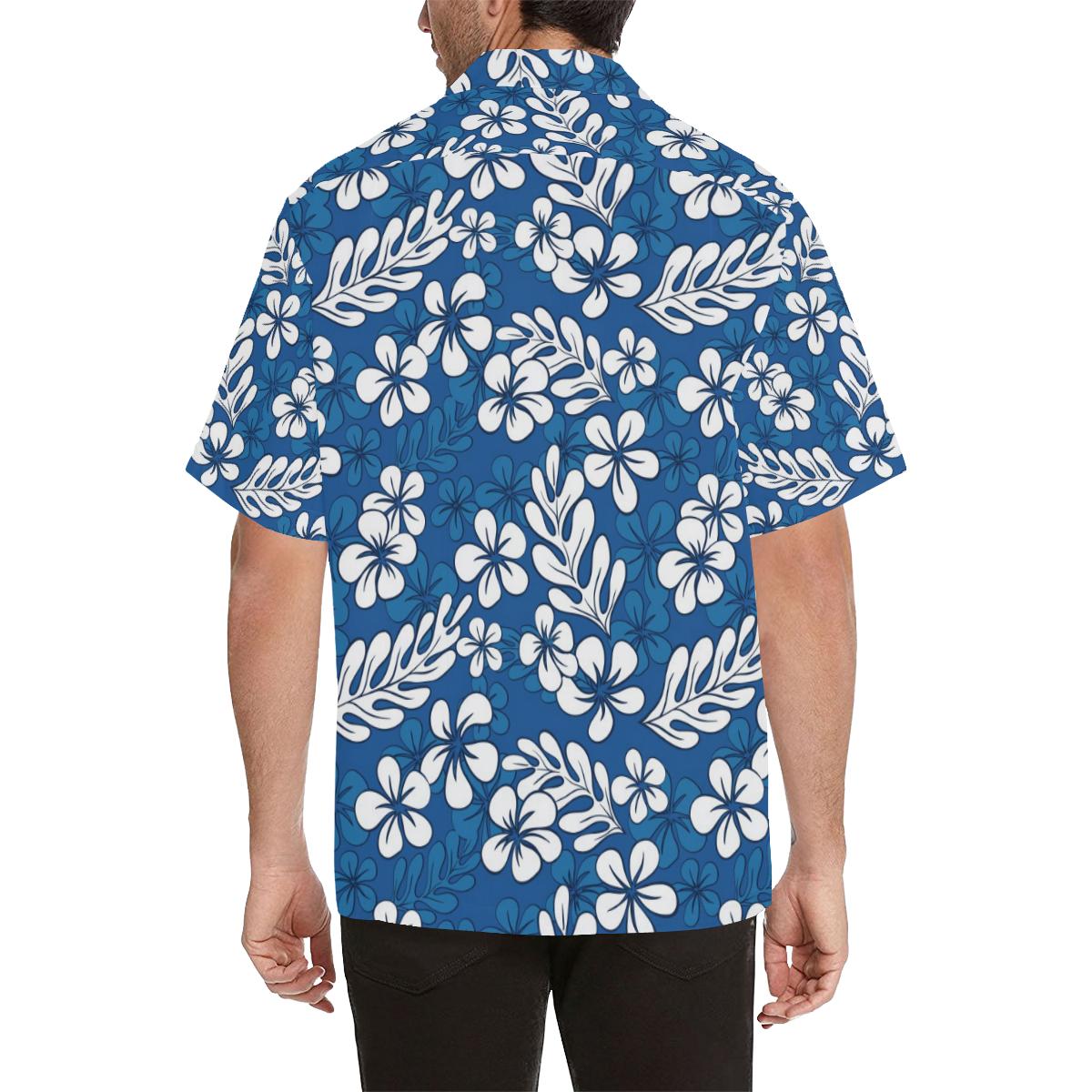 Plumeria Pattern Print Design PM015 Men Hawaiian Shirt-JorJune