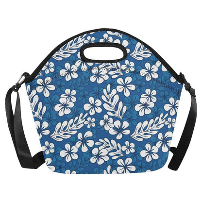 Plumeria Pattern Print Design PM015 Neoprene Lunch Bag-JorJune