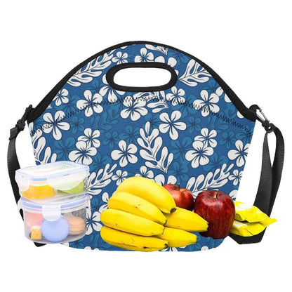 Plumeria Pattern Print Design PM015 Neoprene Lunch Bag-JorJune