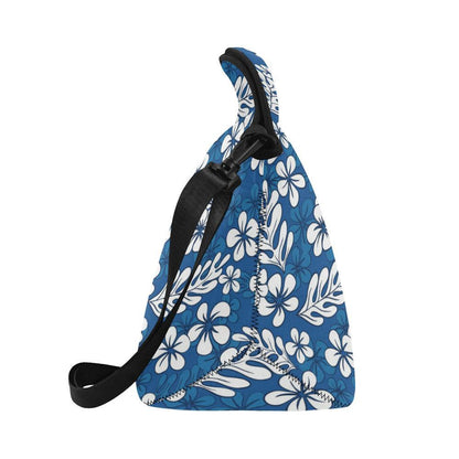 Plumeria Pattern Print Design PM015 Neoprene Lunch Bag-JorJune