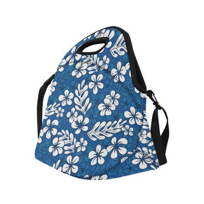Plumeria Pattern Print Design PM015 Neoprene Lunch Bag-JorJune