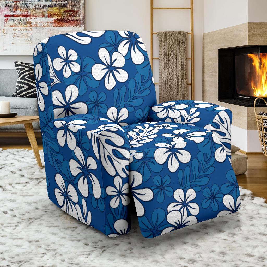 Plumeria Pattern Print Design PM015 Recliner Slipcover-JORJUNE.COM