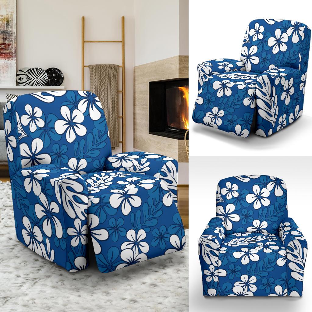 Plumeria Pattern Print Design PM015 Recliner Slipcover-JORJUNE.COM