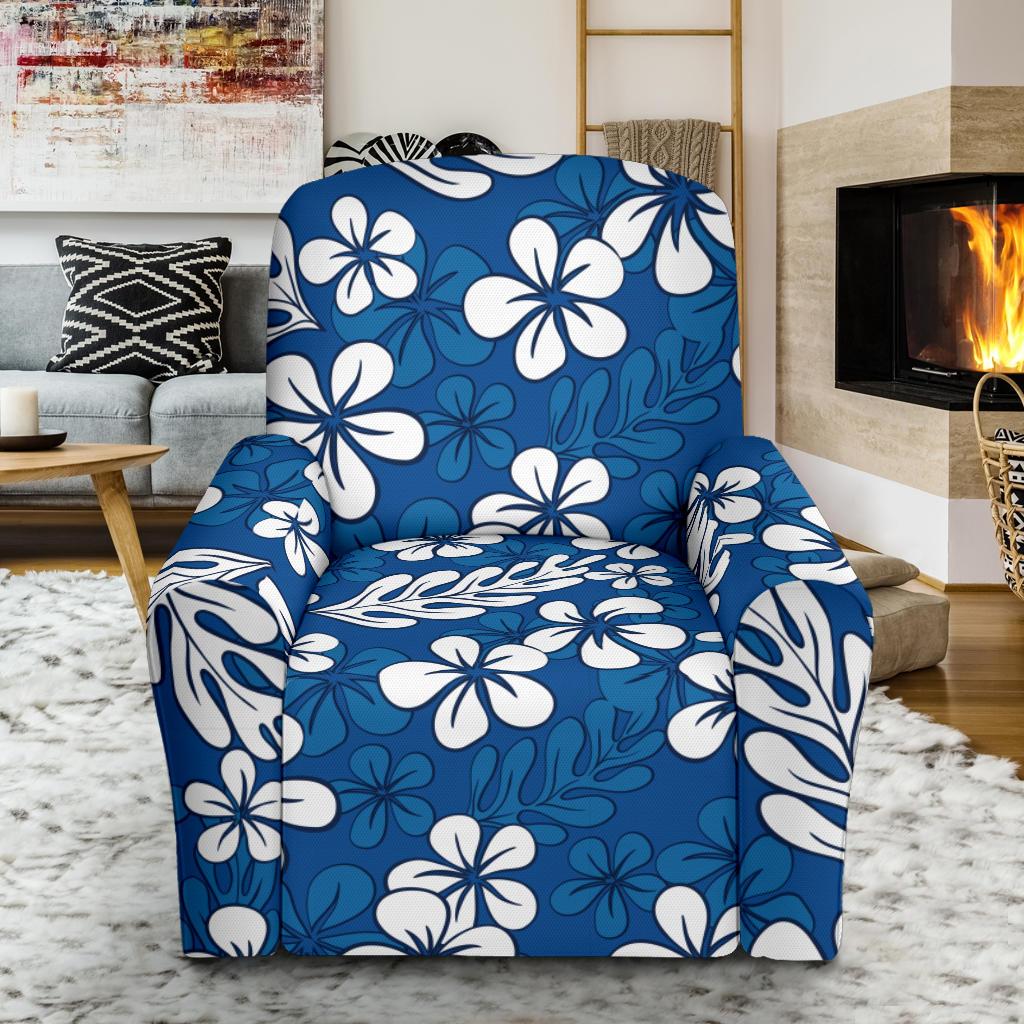 Plumeria Pattern Print Design PM015 Recliner Slipcover-JORJUNE.COM