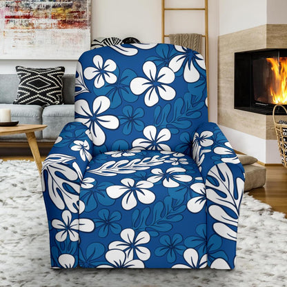 Plumeria Pattern Print Design PM015 Recliner Slipcover-JORJUNE.COM