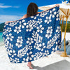 Plumeria Pattern Print Design PM015 Sarong Pareo Wrap-JORJUNE.COM