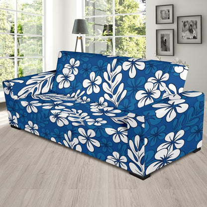 Plumeria Pattern Print Design PM015 Sofa Slipcover-JORJUNE.COM