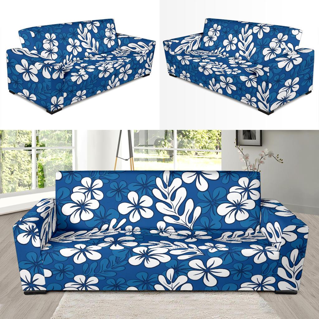 Plumeria Pattern Print Design PM015 Sofa Slipcover-JORJUNE.COM