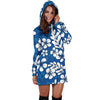 Plumeria Pattern Print Design PM015 Women Hoodie Dress