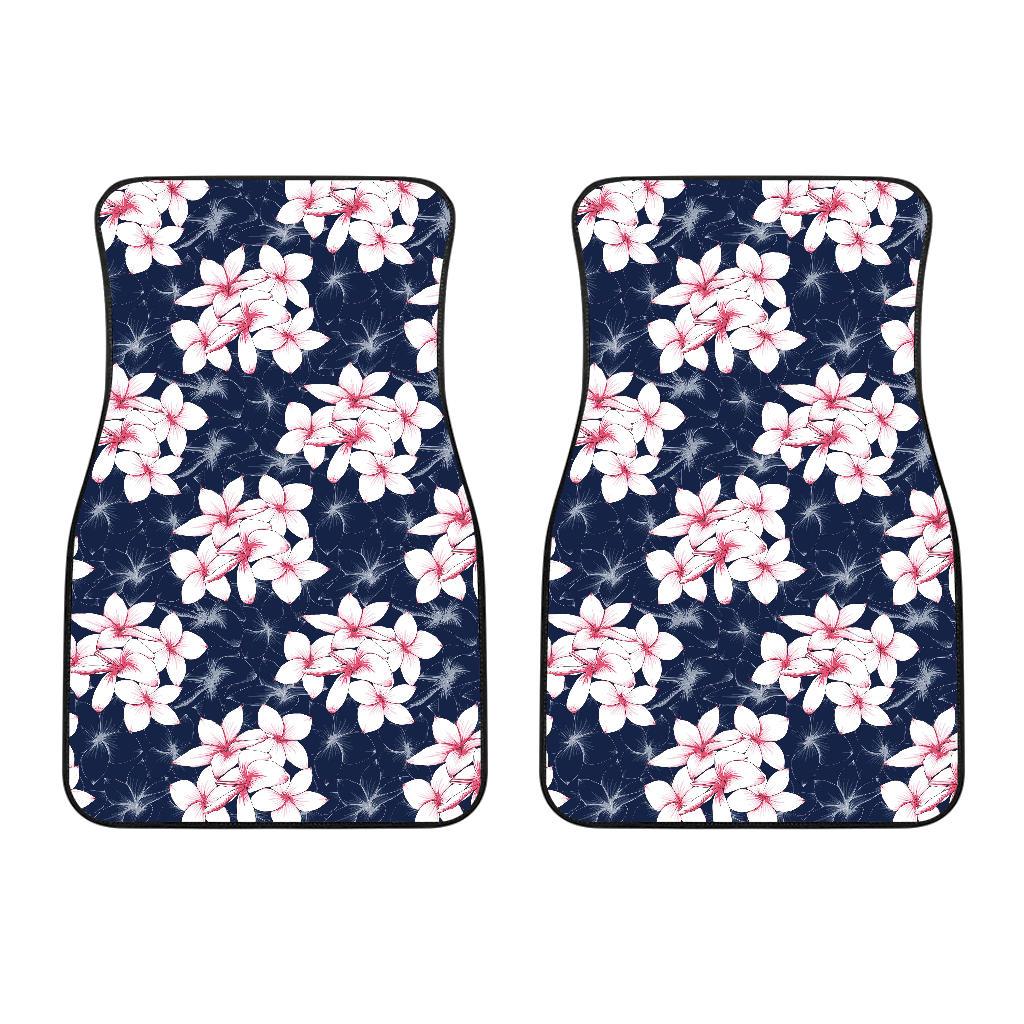 Plumeria Pattern Print Design PM017 Car Floor Mats-JORJUNE.COM