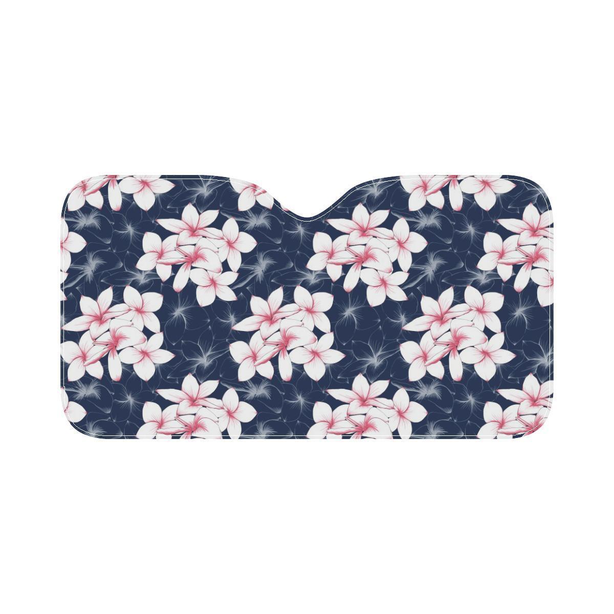Plumeria Pattern Print Design PM017 Car Sun Shade-JorJune