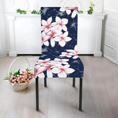 Plumeria Pattern Print Design PM017 Dining Chair Slipcover-JORJUNE.COM