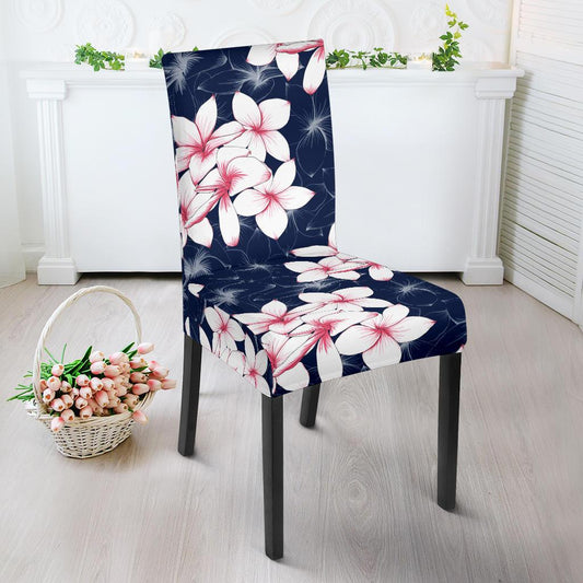 Plumeria Pattern Print Design PM017 Dining Chair Slipcover-JORJUNE.COM